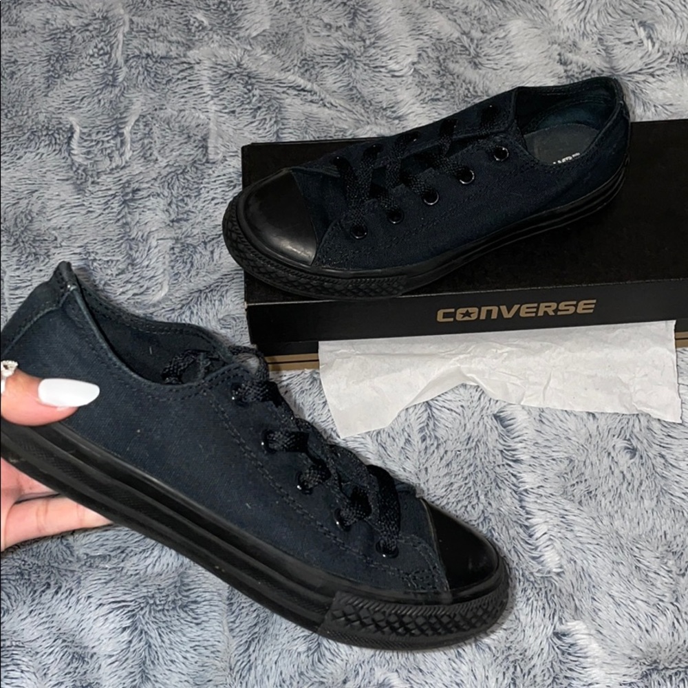 All Black Converse